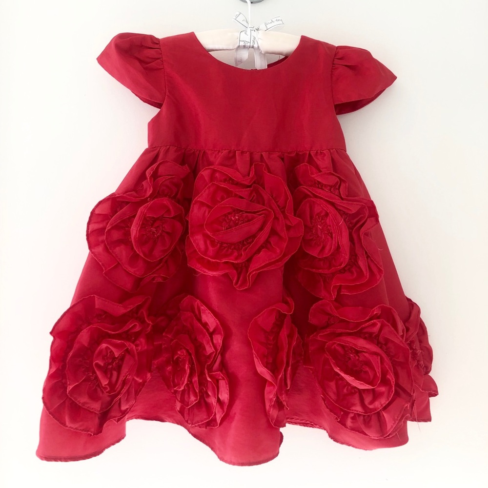 Red Halabaloo Little Girl formal Dress